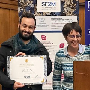 J. Fausty lauréat du prix scientifique SF2M