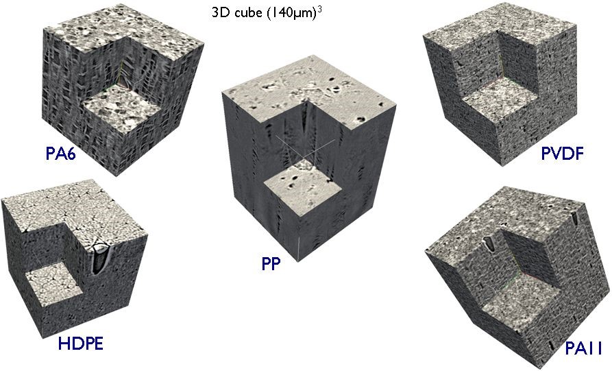 Imagerie 3D par tomographie au synchrotron de microstructures sphérolitiques déformées