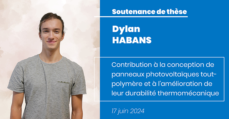 Soutenance de thèse de Dylan Habans